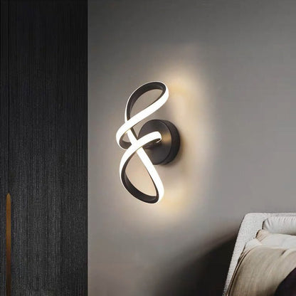Creative Aluminum Silicone Bow Shape LED Wall Sconce Lamp