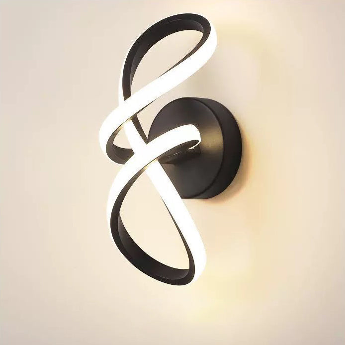 Creative Aluminum Silicone Bow Shape LED Wall Sconce Lamp