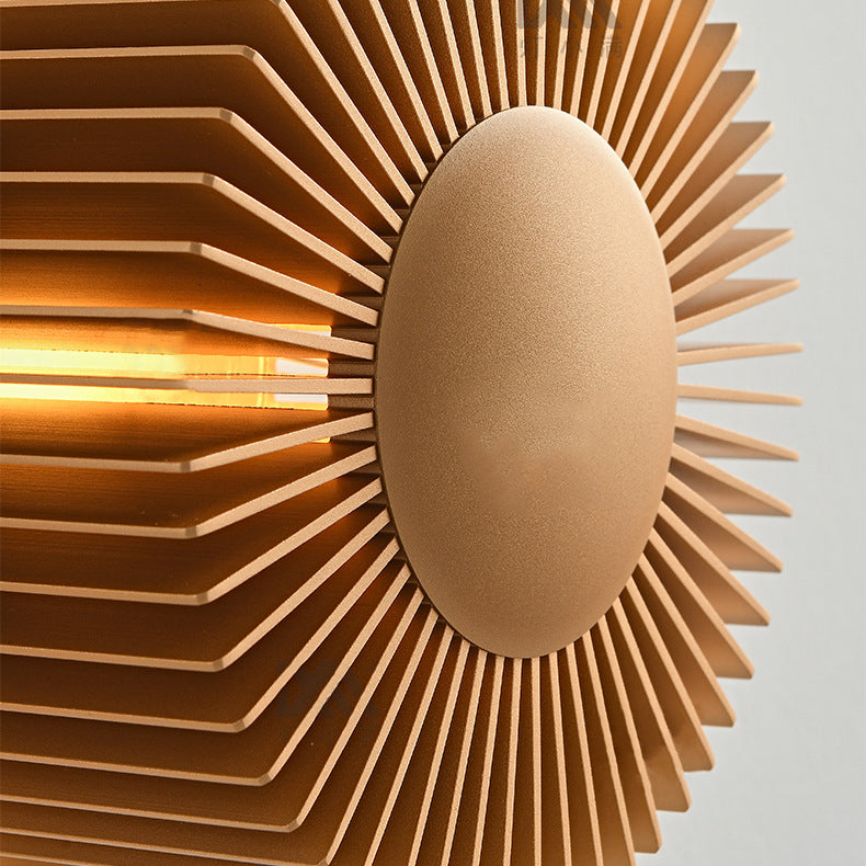 Creative Aluminum Round Sunflower LED Wall Sconce Lamp