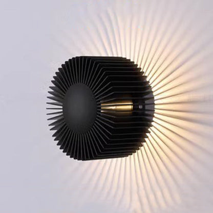 Creative Aluminum Round Sunflower LED Wall Sconce Lamp