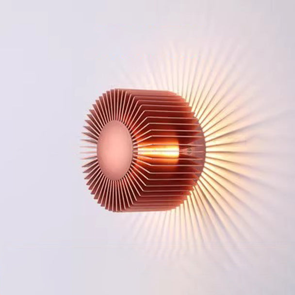 Creative Aluminum Round Sunflower LED Wall Sconce Lamp