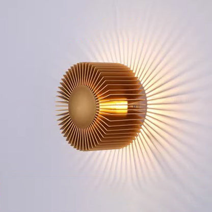 Creative Aluminum Round Sunflower LED Wall Sconce Lamp