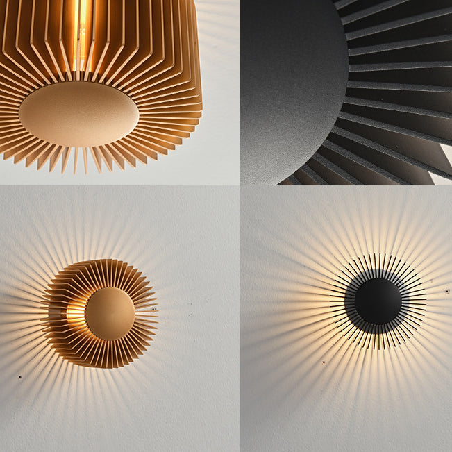 Creative Aluminum Round Sunflower LED Wall Sconce Lamp