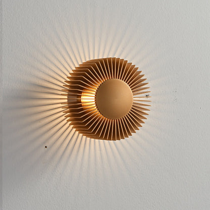 Creative Aluminum Round Sunflower LED Wall Sconce Lamp