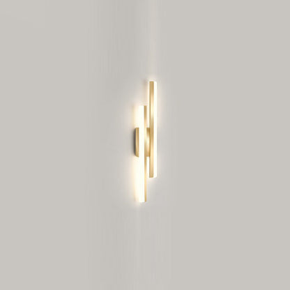 Iron Acrylic Asymmetrical Double Line LED Wall Sconce Lamp