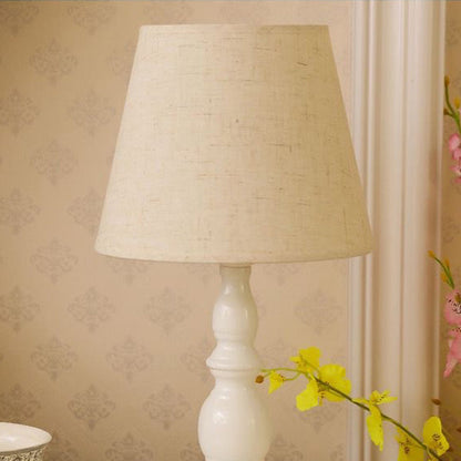 Contemporary Fabric Drum Table Lamp