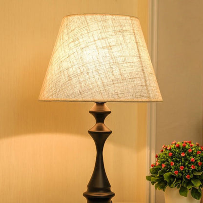 Contemporary Fabric Drum Table Lamp