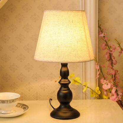 Contemporary Fabric Drum Table Lamp