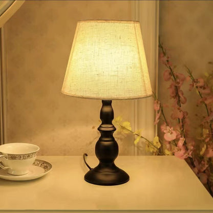 Contemporary Fabric Drum Table Lamp