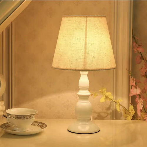 Contemporary Fabric Drum Table Lamp
