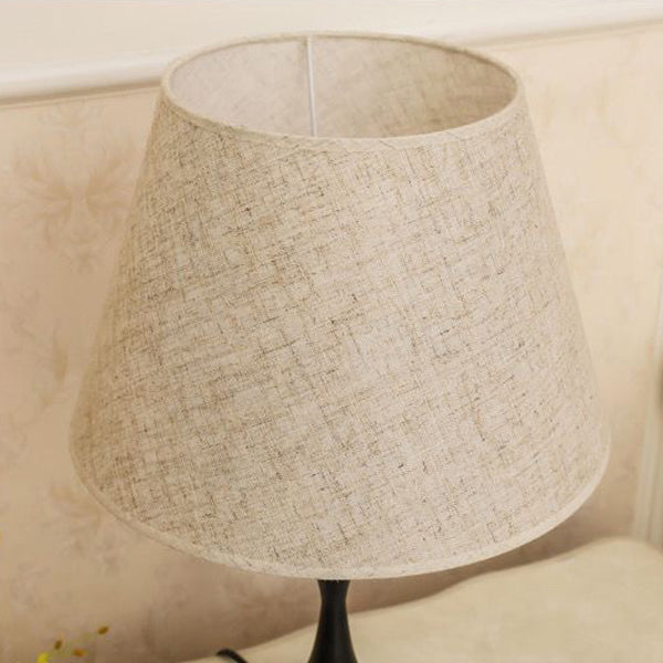 Contemporary Fabric Drum Table Lamp
