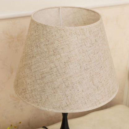 Contemporary Fabric Drum Table Lamp