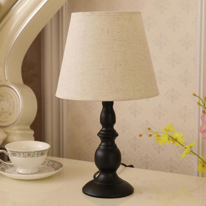 Contemporary Fabric Drum Table Lamp