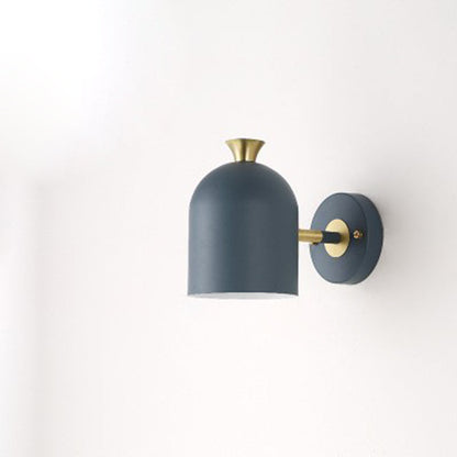 Macaron Glass Ball Iron Aluminum 1-Light Wall Sconce Lamp
