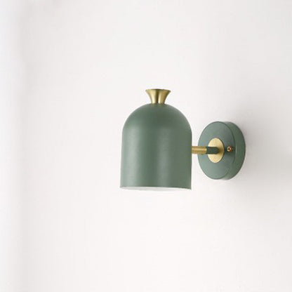 Macaron Glass Ball Iron Aluminum 1-Light Wall Sconce Lamp