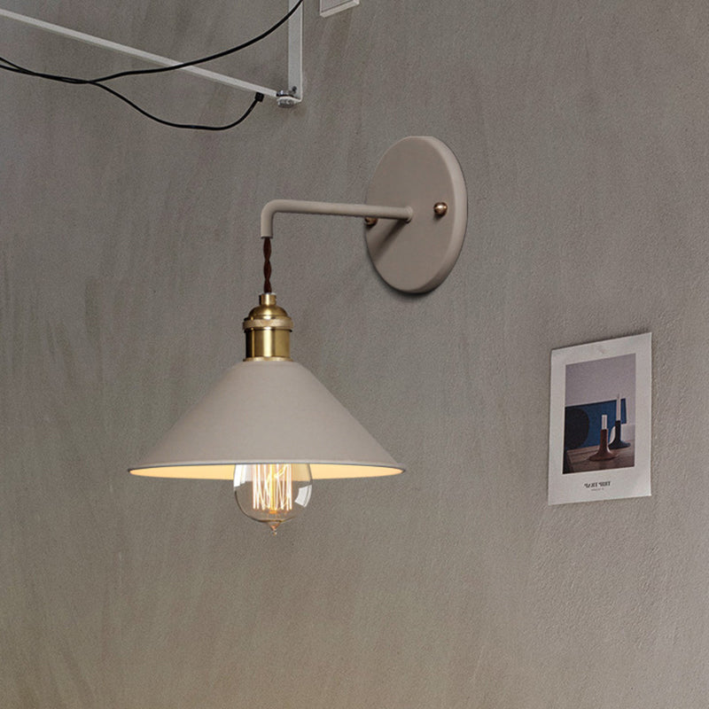 Macaron Glass Ball Iron Aluminum 1-Light Wall Sconce Lamp