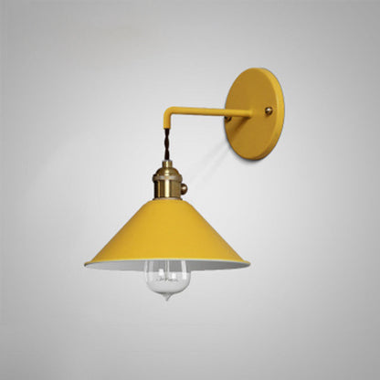Macaron Glass Ball Iron Aluminum 1-Light Wall Sconce Lamp