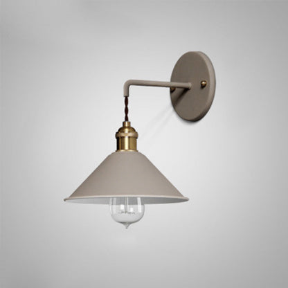 Macaron Glass Ball Iron Aluminum 1-Light Wall Sconce Lamp