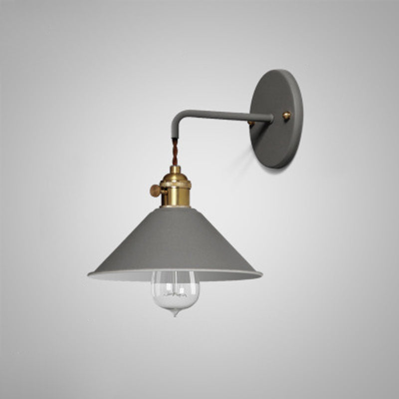 Macaron Glass Ball Iron Aluminum 1-Light Wall Sconce Lamp