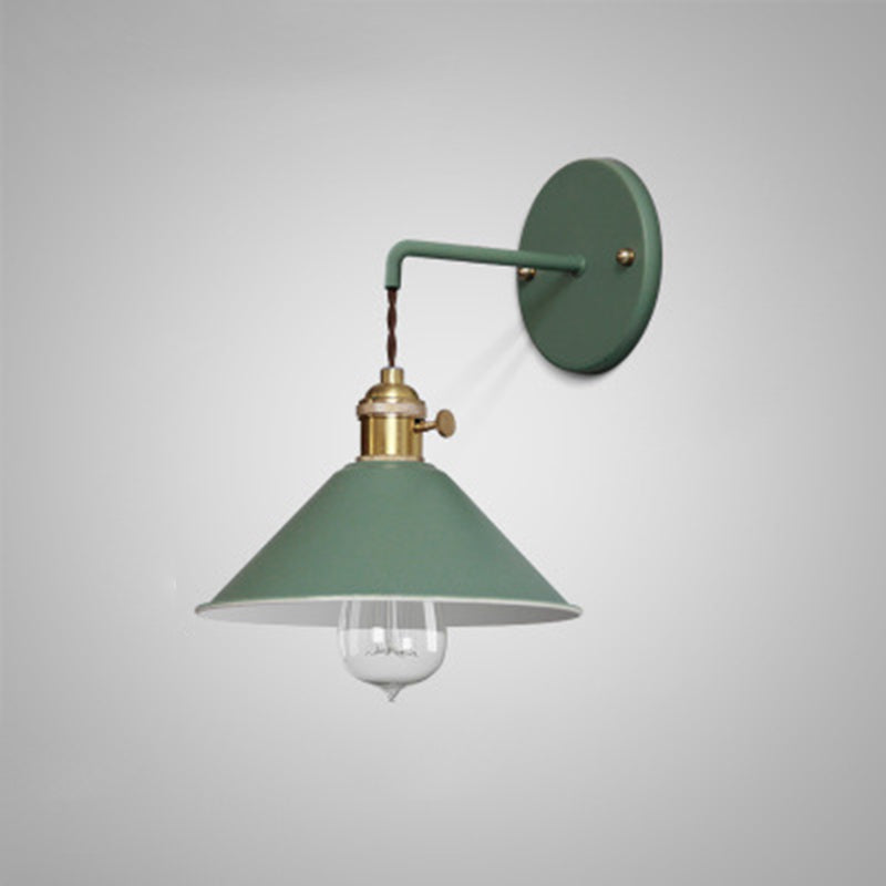 Macaron Glass Ball Iron Aluminum 1-Light Wall Sconce Lamp
