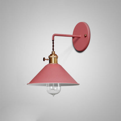 Macaron Glass Ball Iron Aluminum 1-Light Wall Sconce Lamp