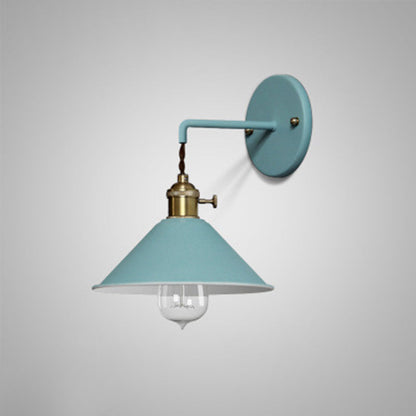 Macaron Glass Ball Iron Aluminum 1-Light Wall Sconce Lamp