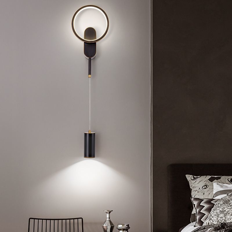 Nordic Iron Cylinder Shape LED Wall Sconce Lamp