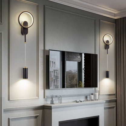 Nordic Iron Cylinder Shape LED Wall Sconce Lamp