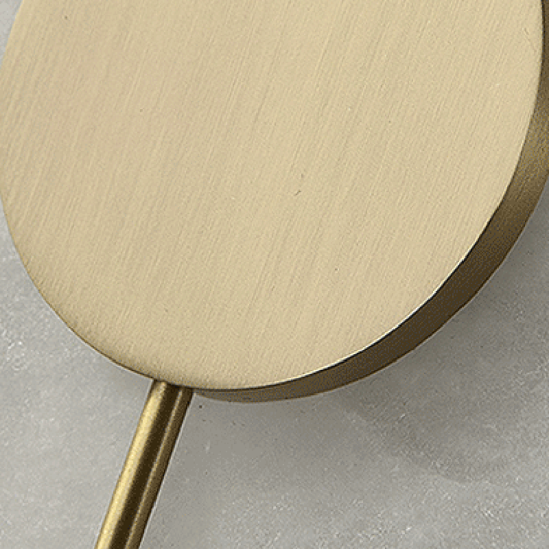Luxury Round Oval Marble Brass LED Wall Sconce Lamp