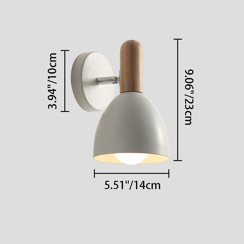 Macaroon Iron Cannonball Shape 1-Light Wall Sconce Lamp