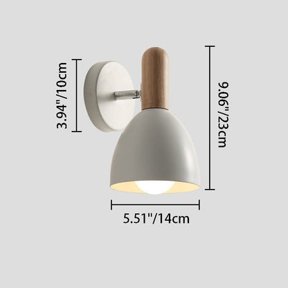 Macaroon Iron Cannonball Shape 1-Light Wall Sconce Lamp