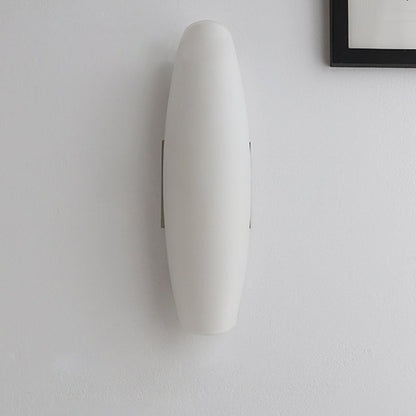 Luxury White Curl Glass Iron 1-Light Wall Sconce Lamp