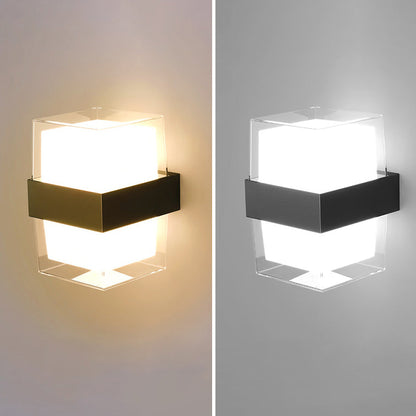 Waterproof Round Square Plastic LED Wall Sconce Lamp