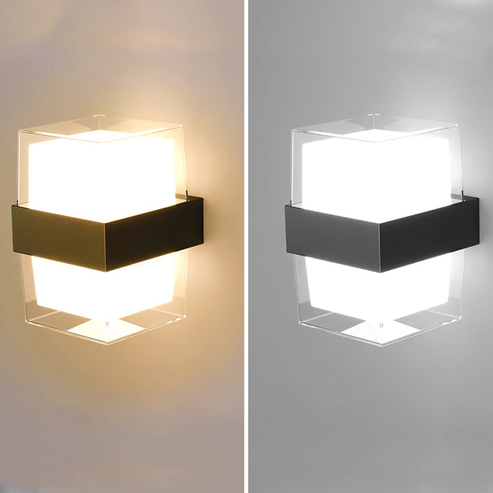 Waterproof Round Square Plastic LED Wall Sconce Lamp