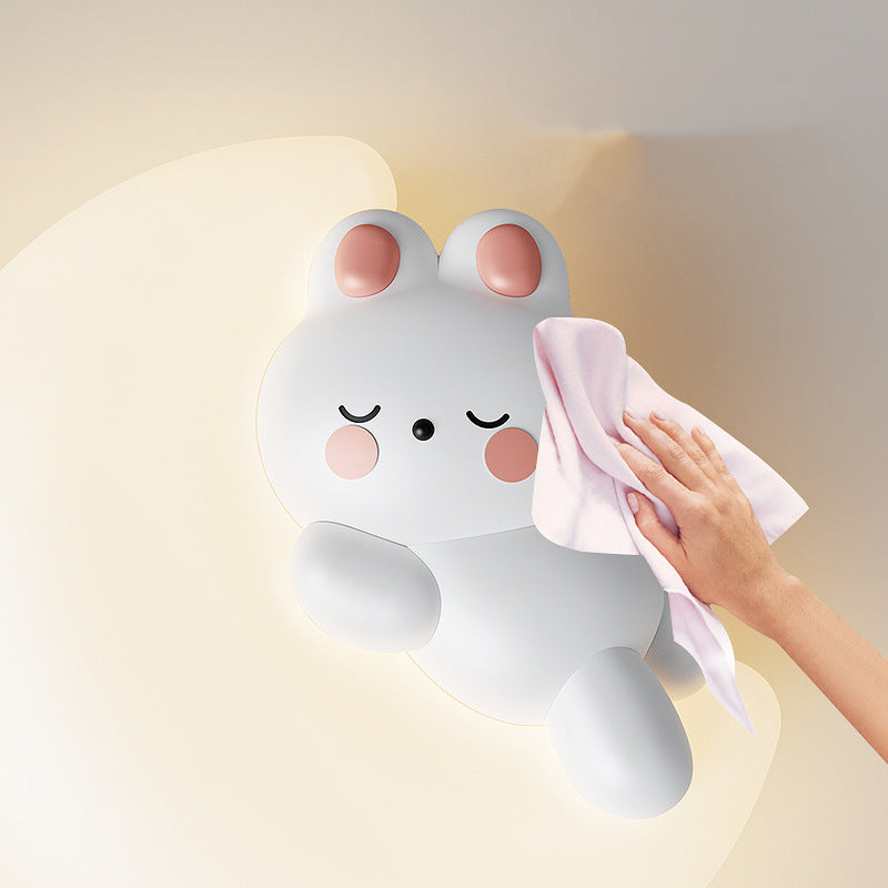 Cartoon Bear Star Moon Shape PE Iron LED Wall Sconce Lamp