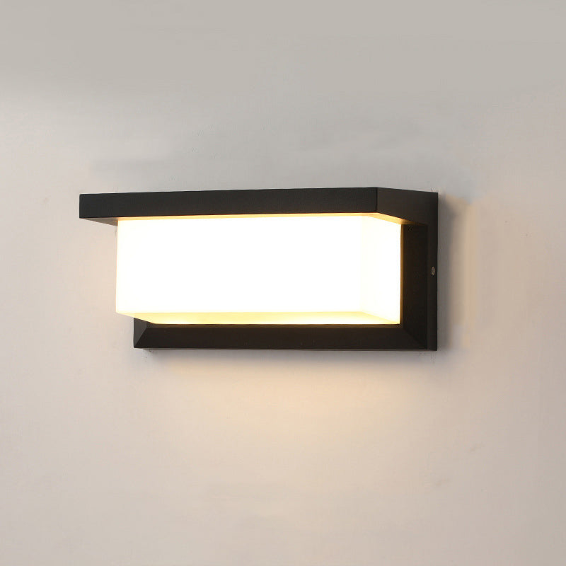 Rectangular Waterproof Aluminum LED Wall Sconce Lamp