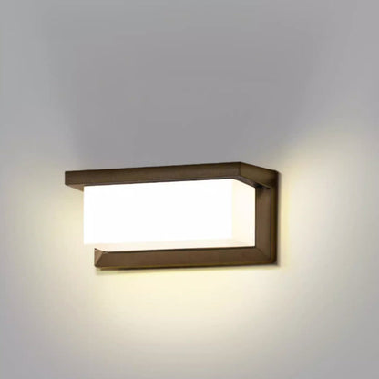 Rectangular Waterproof Aluminum LED Wall Sconce Lamp