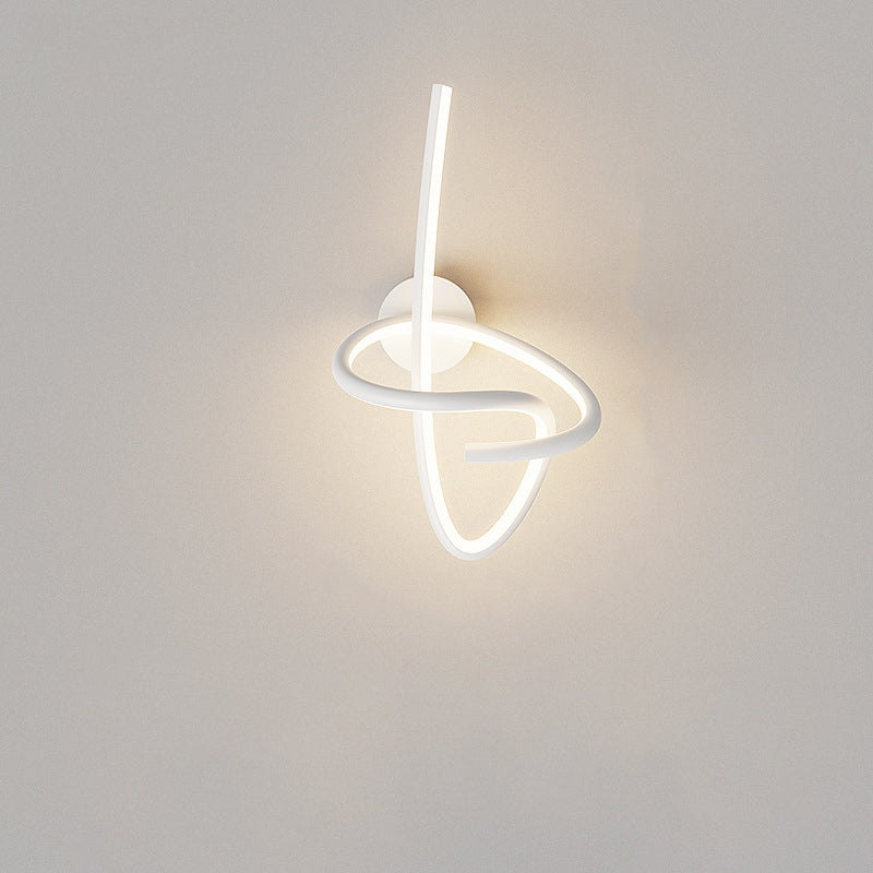 Musical Note Acrylic Iron Aluminum LED Wall Sconce Lamp