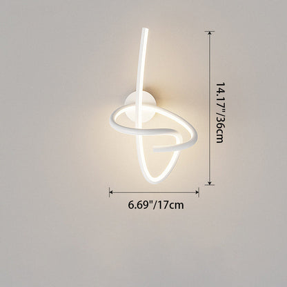 Musical Note Acrylic Iron Aluminum LED Wall Sconce Lamp