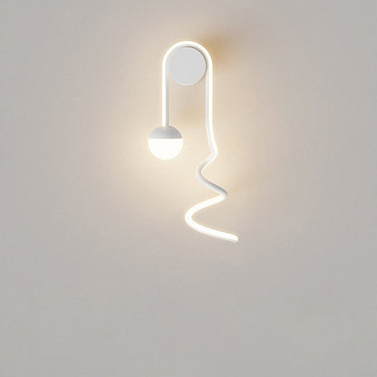 Musical Note Acrylic Iron Aluminum LED Wall Sconce Lamp