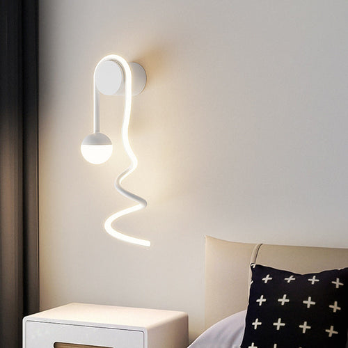 Musical Note Acrylic Iron Aluminum LED Wall Sconce Lamp