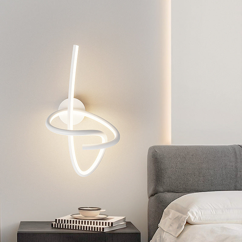 Musical Note Acrylic Iron Aluminum LED Wall Sconce Lamp