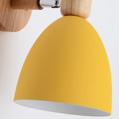 Rotatable Iron Round Trumpet Shape 1-Light Wall Sconce Lamp