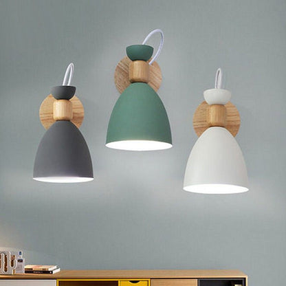 Rotatable Iron Round Trumpet Shape 1-Light Wall Sconce Lamp