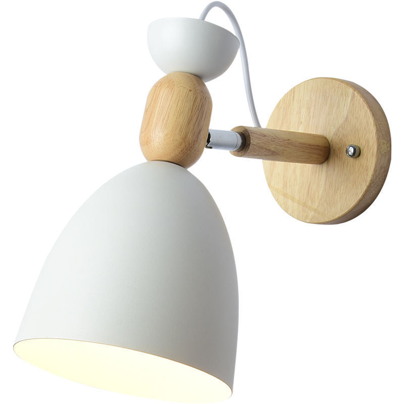 Rotatable Iron Round Trumpet Shape 1-Light Wall Sconce Lamp
