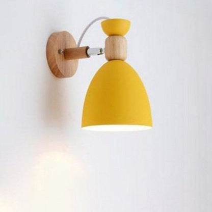 Rotatable Iron Round Trumpet Shape 1-Light Wall Sconce Lamp