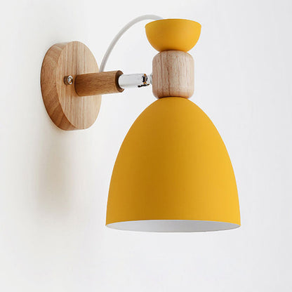 Rotatable Iron Round Trumpet Shape 1-Light Wall Sconce Lamp