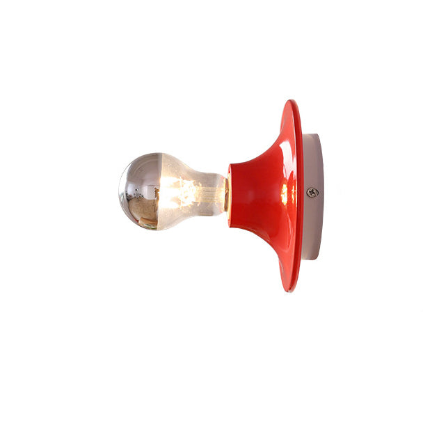Modern Mid-Century UFO Shape Iron 1-Light Wall Sconce Lamp