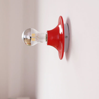Modern Mid-Century UFO Shape Iron 1-Light Wall Sconce Lamp
