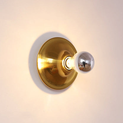Modern Mid-Century UFO Shape Iron 1-Light Wall Sconce Lamp